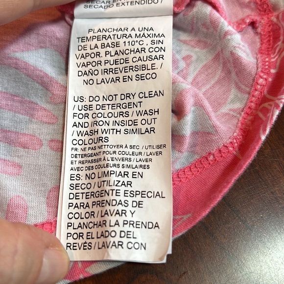 Puma Active Tropical Print Cropped Tee Pink Gray Women’s Size XL EUC - Picture 11 of 12